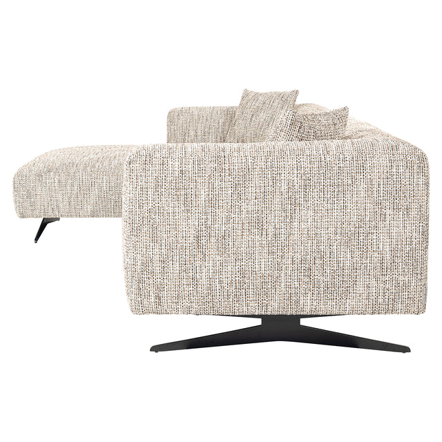 Bank Hoxton 3-zits + lounge links (Be Trendy 01 Nature) van Richmond Interiors – Luxe comfort op maat van PureWonen. Vraag naar de beste prijs.