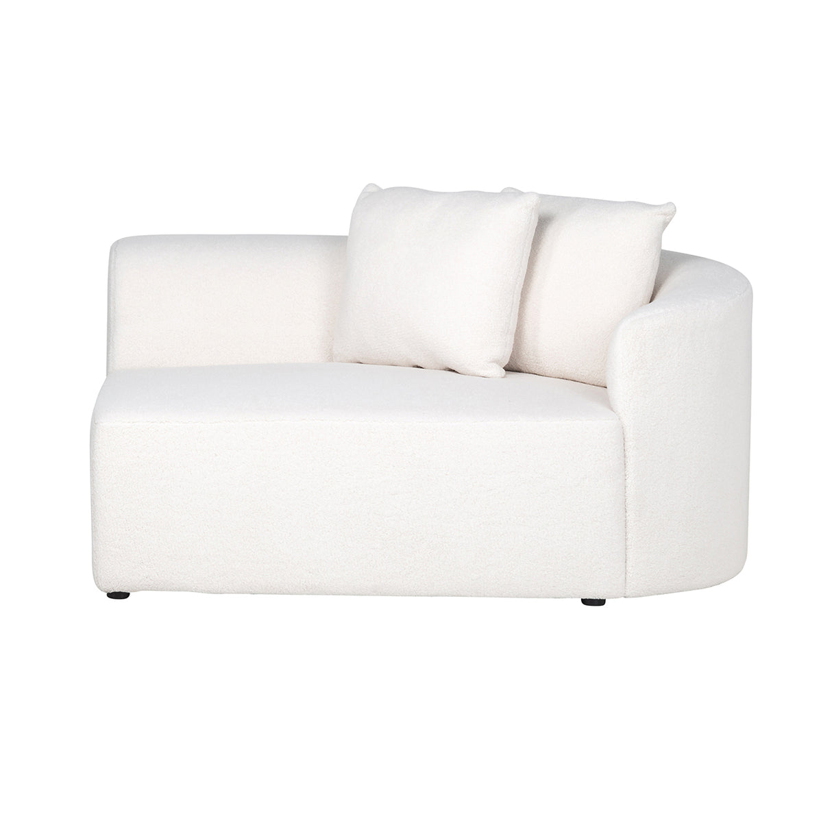 Bank Grayson arm rechts white furry | links doorgestoffeerd (Himalaya 900 white furry) van Richmond Interiors – Luxe comfort op maat van PureWonen. Vraag naar de beste prijs.