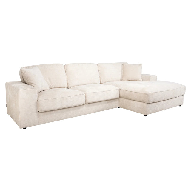 Bank Santos niagara beige 2,5-seater + lounge right