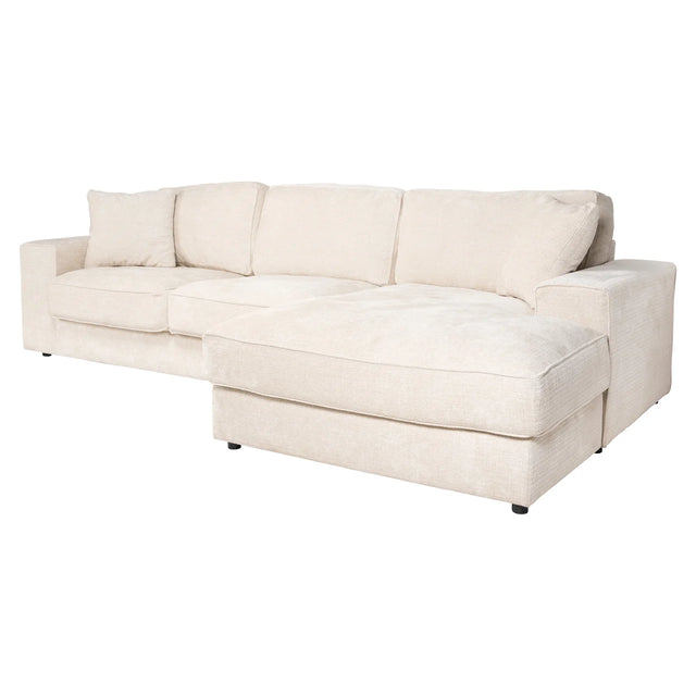 Bank Santos niagara beige 2,5-seater + lounge right