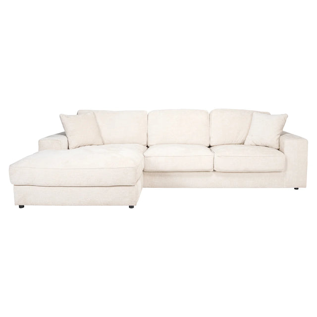 Bank Santos niagara beige 2,5-seater + lounge left