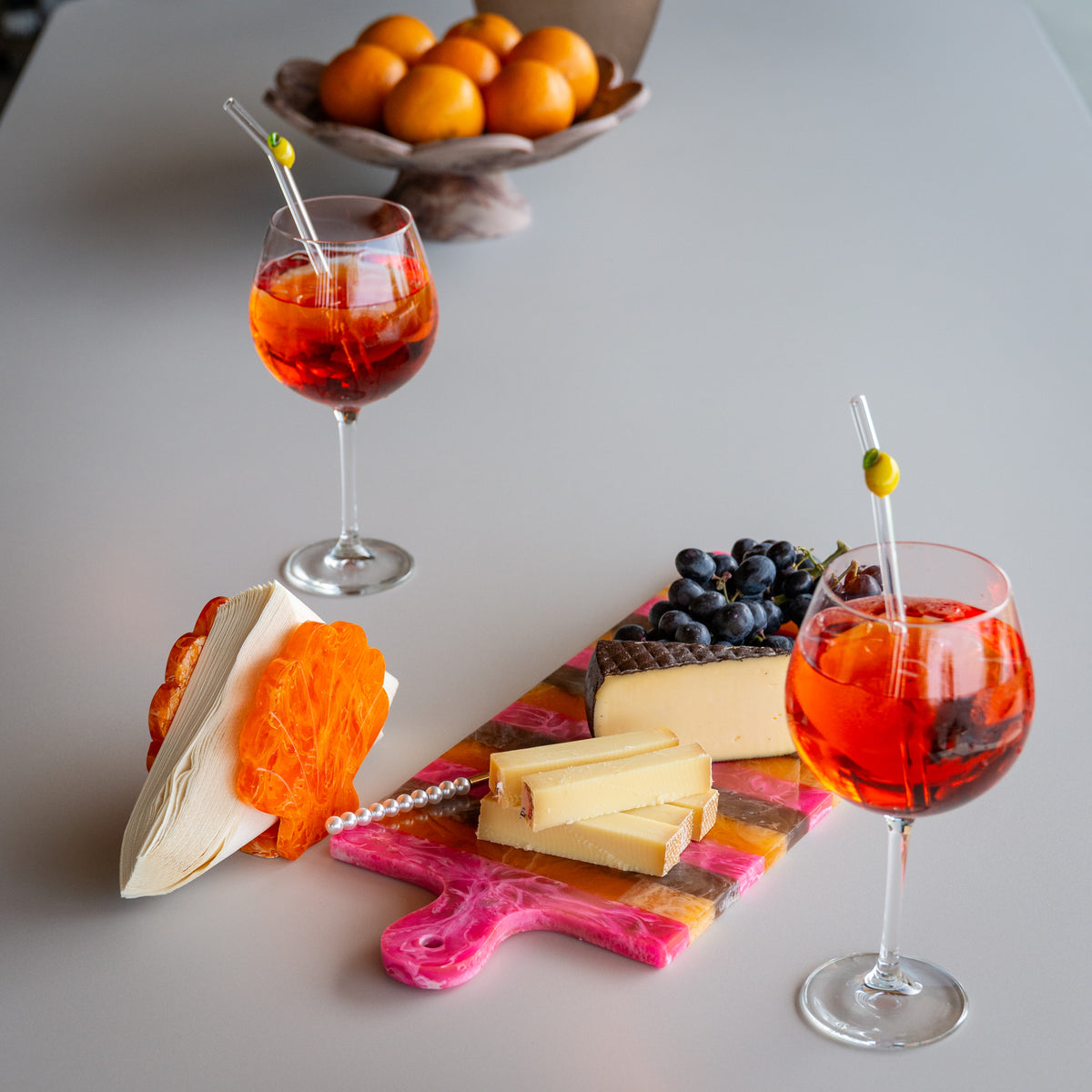 Dienblad Cindy pink/orange large – Richmond Interiors (afbeelding 7)