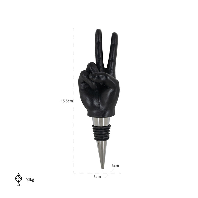 Wijnstopper Charona (6 stuks) (Black) van Richmond Interiors – Luxe comfort op maat van PureWonen. Vraag naar de beste prijs.