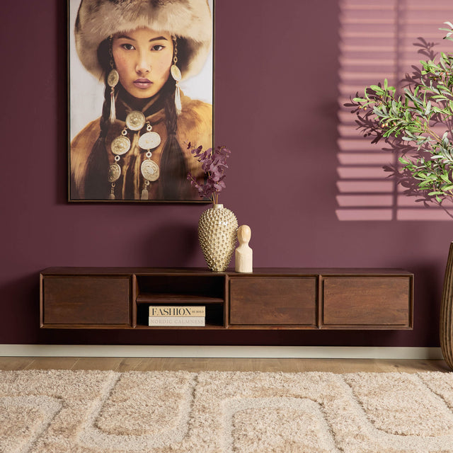 Zwevend tv meubel Ambiance Brown | 200 cm