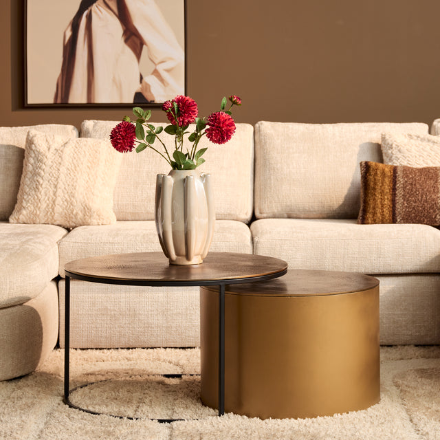 Salontafel Luna | Gold | Set van 2