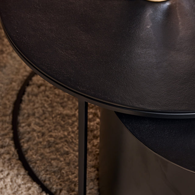 Salontafel Luna | Black | Set van 2