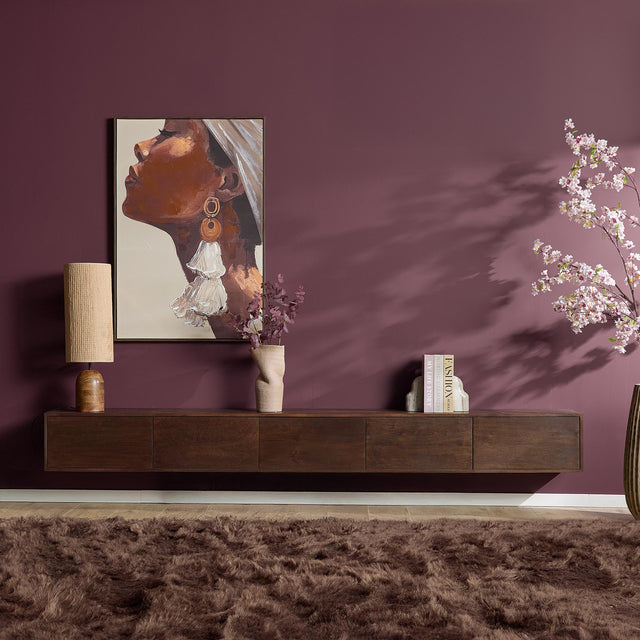 Zwevend tv meubel Vision Brown | 280 cm