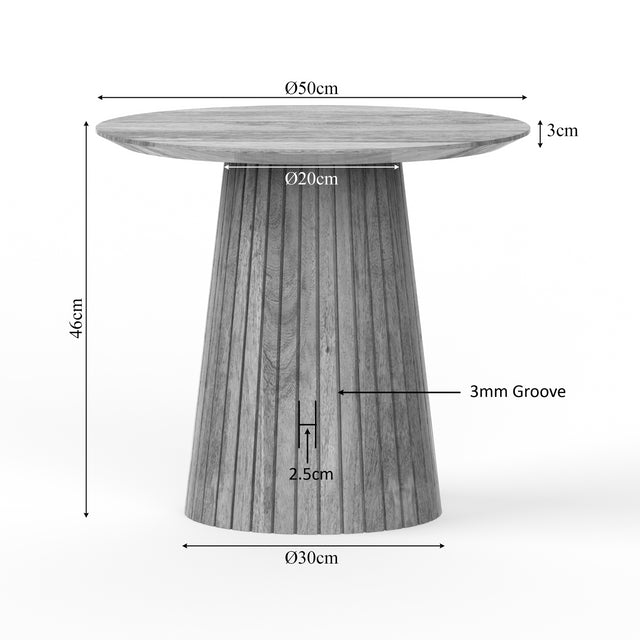 Salontafel Solana | 50 cm | Taupe