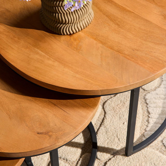 Salontafel Denver | Set van 3 | Rond