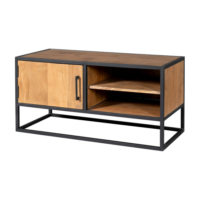 Tv meubel Denver | Mangohout en staal | 100 cm