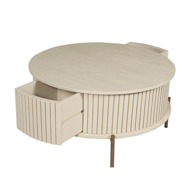 Salontafel Madison Sand | 80 cm | Rond