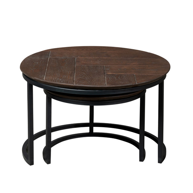 Salontafel Otik Brown Oak | 70 cm | Set van 2