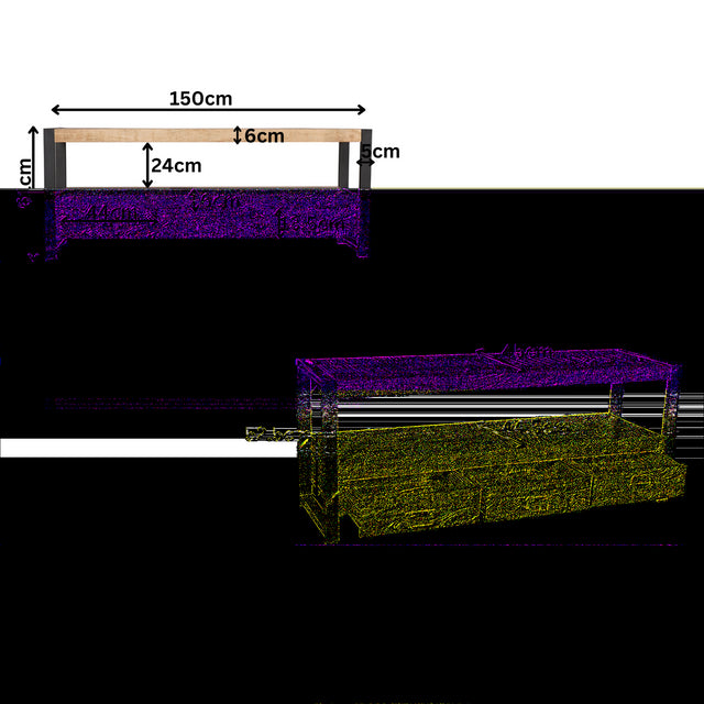 Tv meubel Boaz | 150 cm