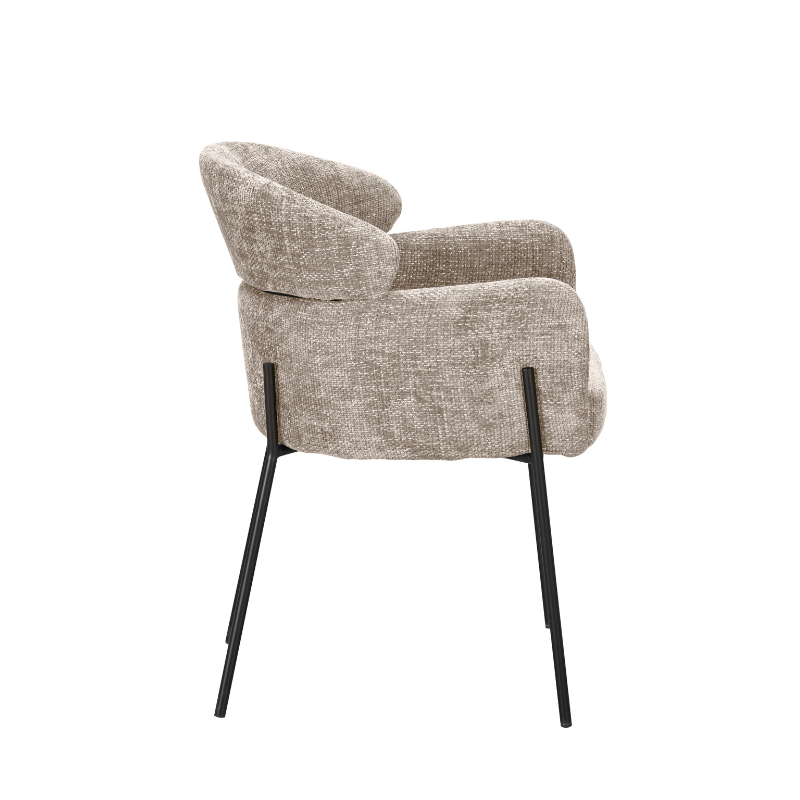 Eetkamerstoel Otis | Beige van PureWonen – Luxe comfort op maat van PureWonen. Vraag naar de beste prijs.