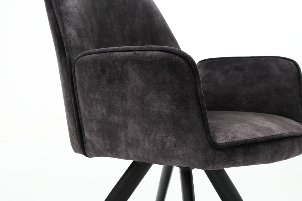Eetkamerstoel Nova | Antraciet (set of 2) van PureWonen – Luxe comfort op maat van PureWonen. Vraag naar de beste prijs.