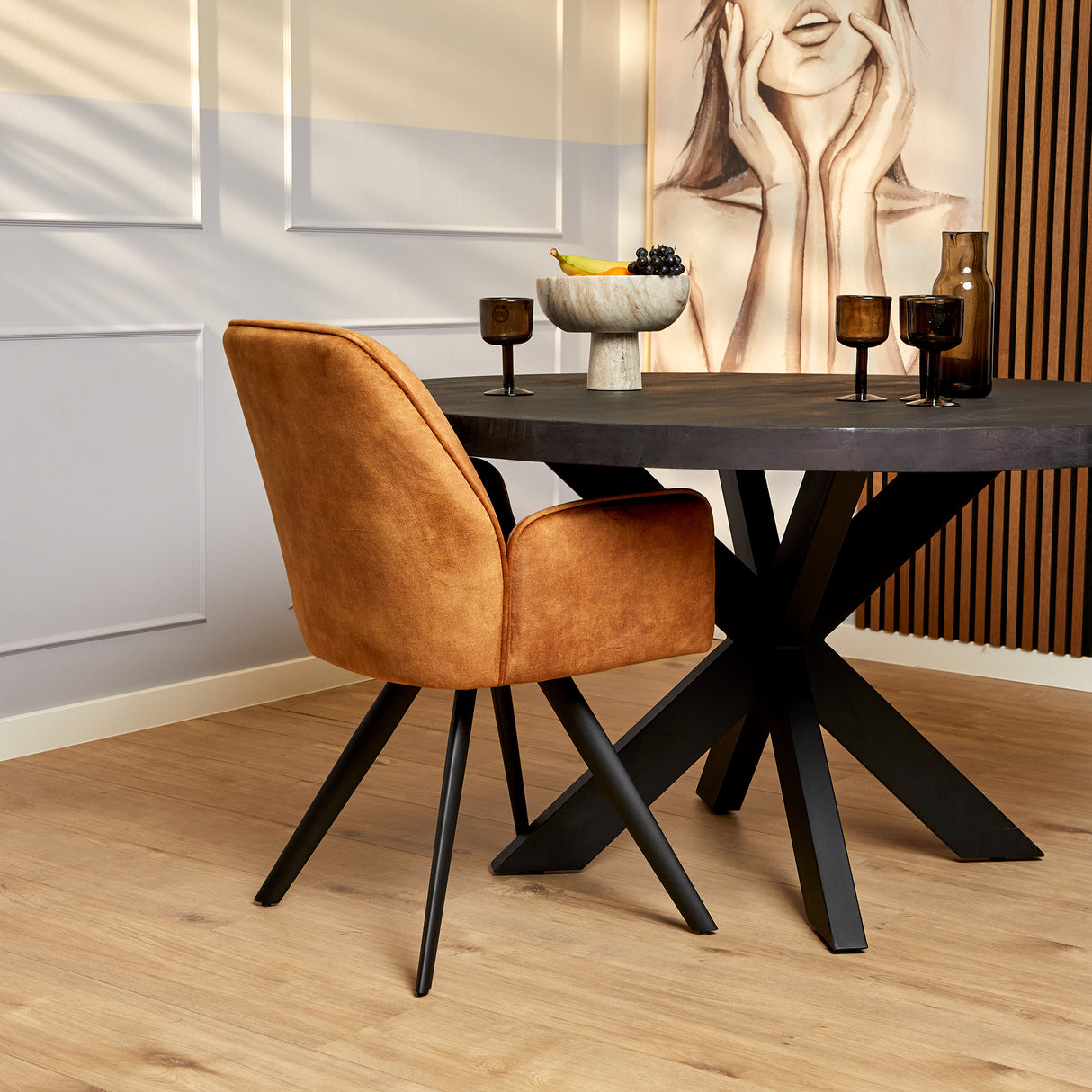 Eetkamerstoel Nova | Gold (set of 2) van PureWonen – Luxe comfort op maat van PureWonen. Vraag naar de beste prijs.