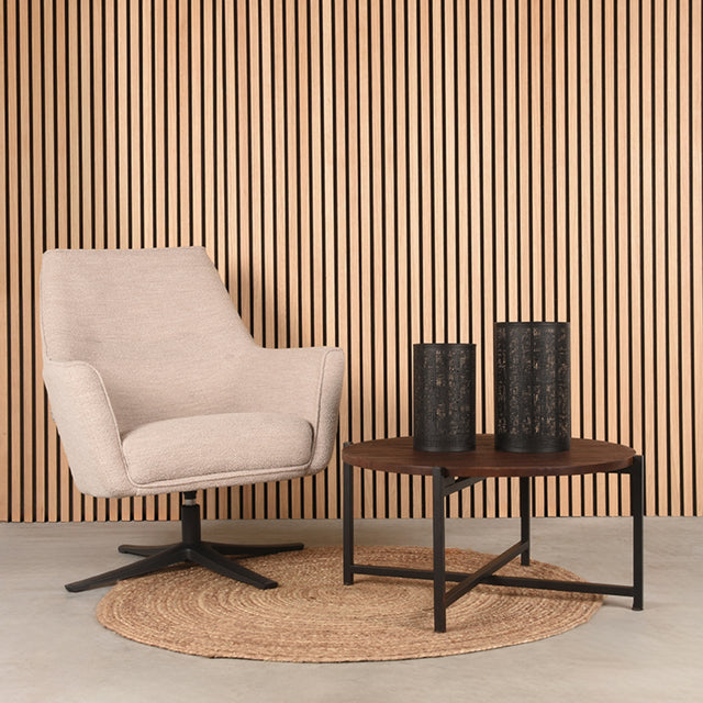 LABEL51 Salontafel Dox - Espresso - Mangohout - 70 cm - Zwart van LABEL51 - laagste prijs offerte van PureWonen