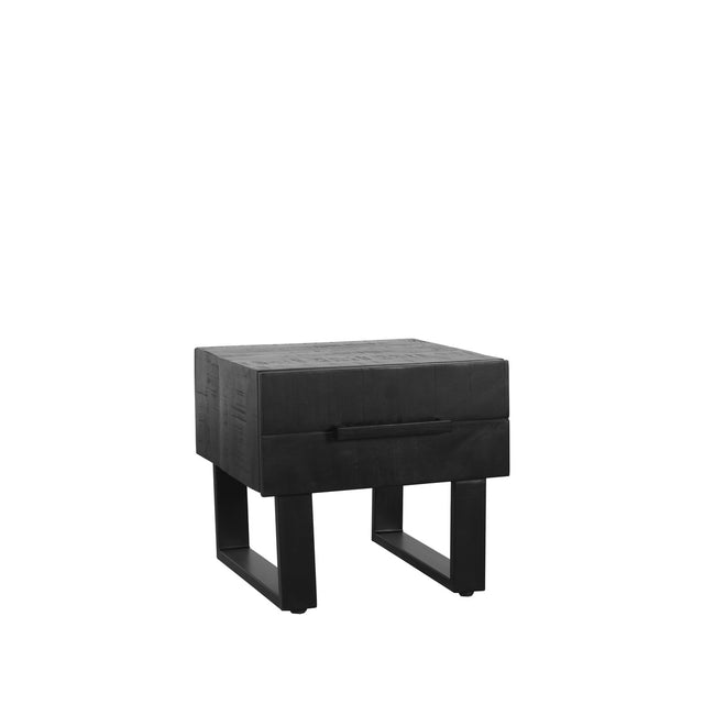 LABEL51 Salontafel Santos - Zwart - Mangohout - 50 cm van LABEL51 - laagste prijs offerte van PureWonen