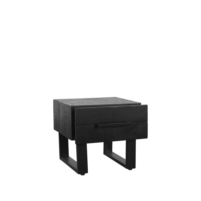 LABEL51 Salontafel Santos - Zwart - Mangohout - 50 cm van LABEL51 - laagste prijs offerte van PureWonen