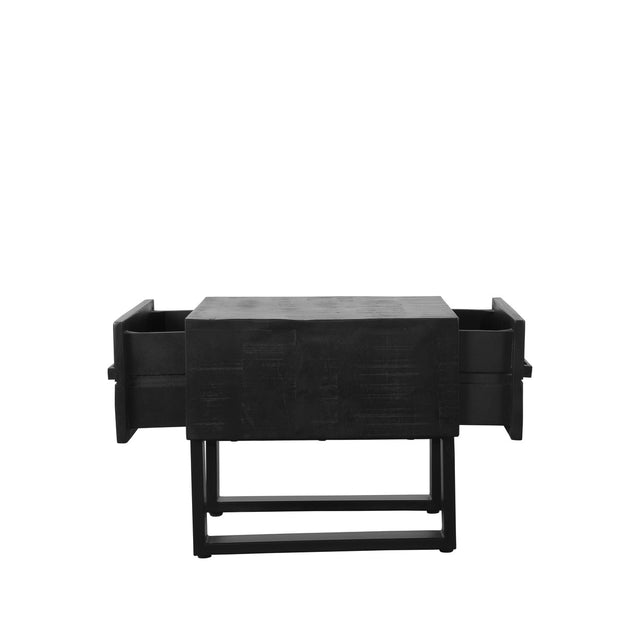 LABEL51 Salontafel Santos - Zwart - Mangohout - 50 cm van LABEL51 - laagste prijs offerte van PureWonen