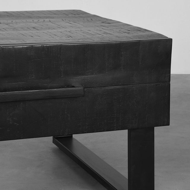 LABEL51 Salontafel Santos - Zwart - Mangohout - 70 cm van LABEL51 - laagste prijs offerte van PureWonen