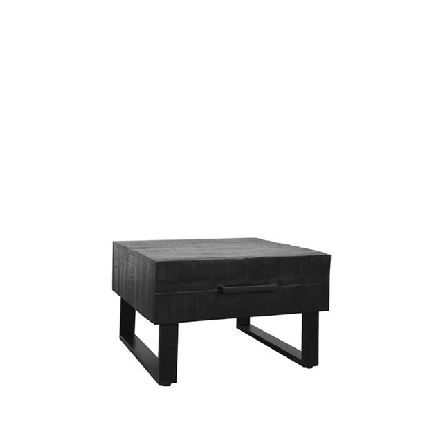 LABEL51 Salontafel Santos - Zwart - Mangohout - 70 cm van LABEL51 - laagste prijs offerte van PureWonen