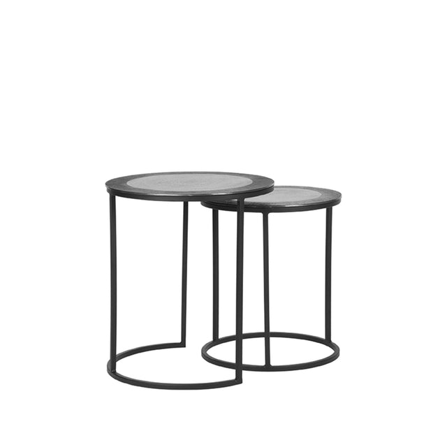 LABEL51 Salontafel Set Pair - Antiek ash - Metaal - 40 cm van LABEL51 – Luxe comfort op maat van PureWonen. Vraag naar de beste prijs.