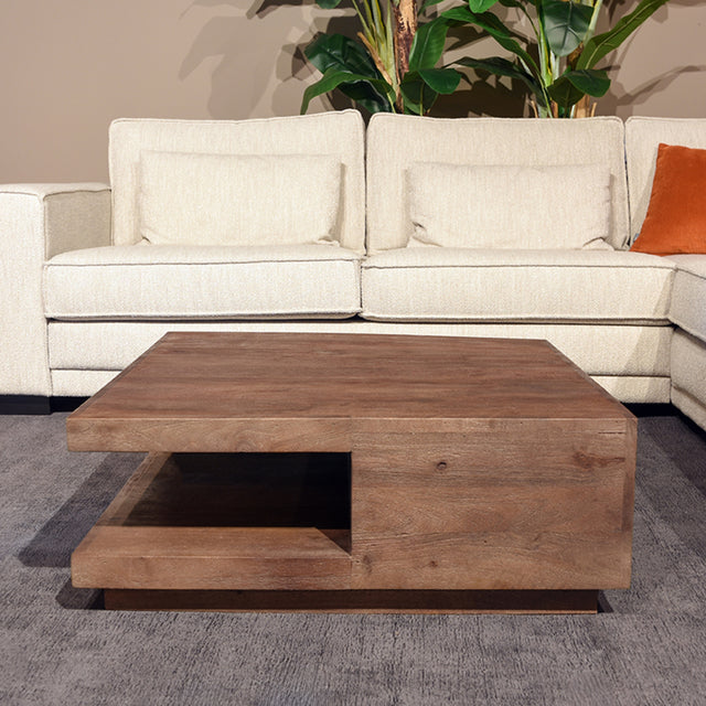 LABEL51 Salontafel Square - Espresso - Mangohout - 80 cm van LABEL51 – Luxe comfort op maat van PureWonen. Vraag naar de beste prijs.