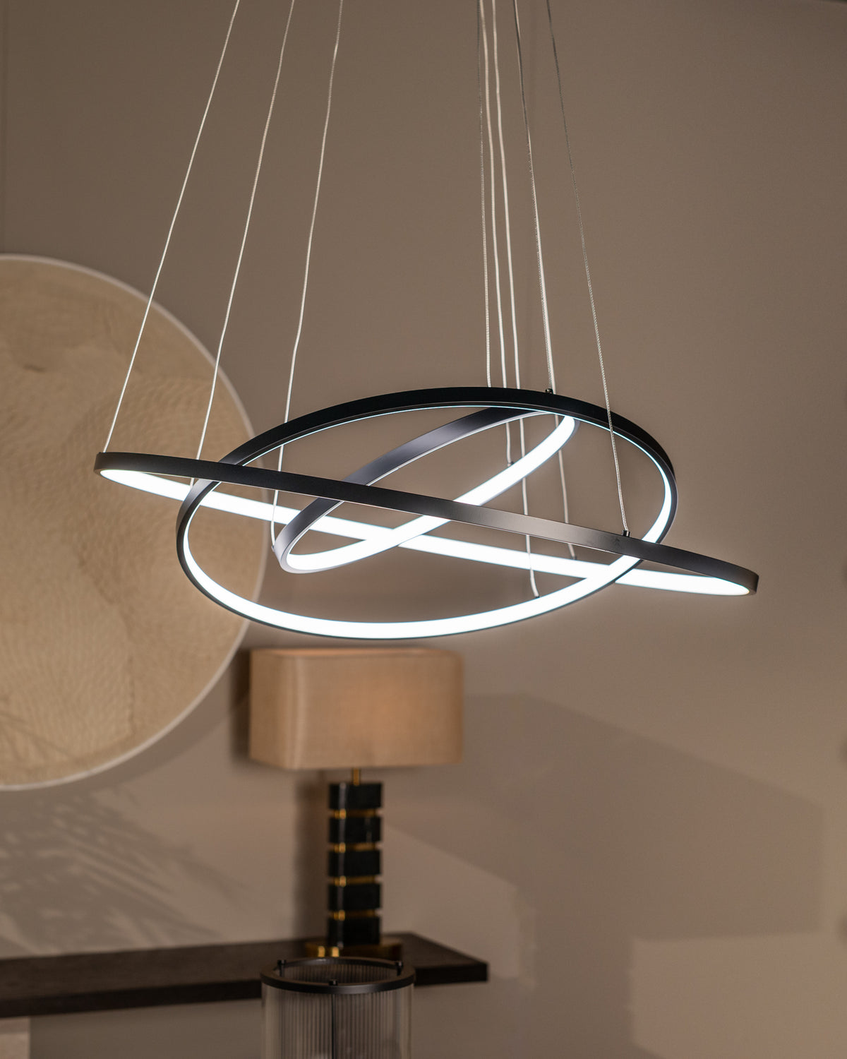 Tafellamp Levina incl. lampenkap (Black/gold) – Richmond Interiors (afbeelding 8)