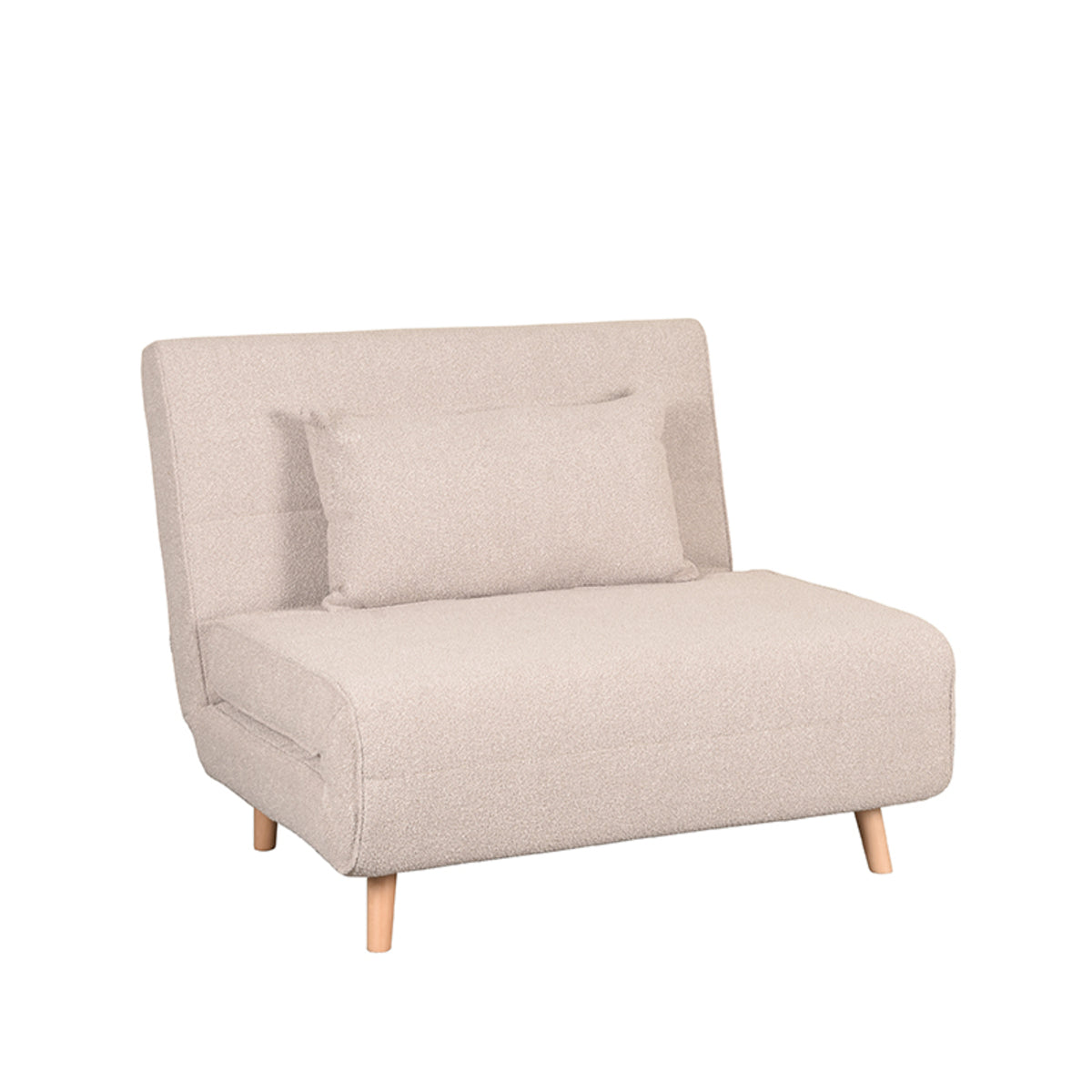 LABEL51 Slaapbank Single - Naturel - Boucle - Single | Naturel Poot van LABEL51 – Luxe comfort op maat van PureWonen. Vraag naar de beste prijs.