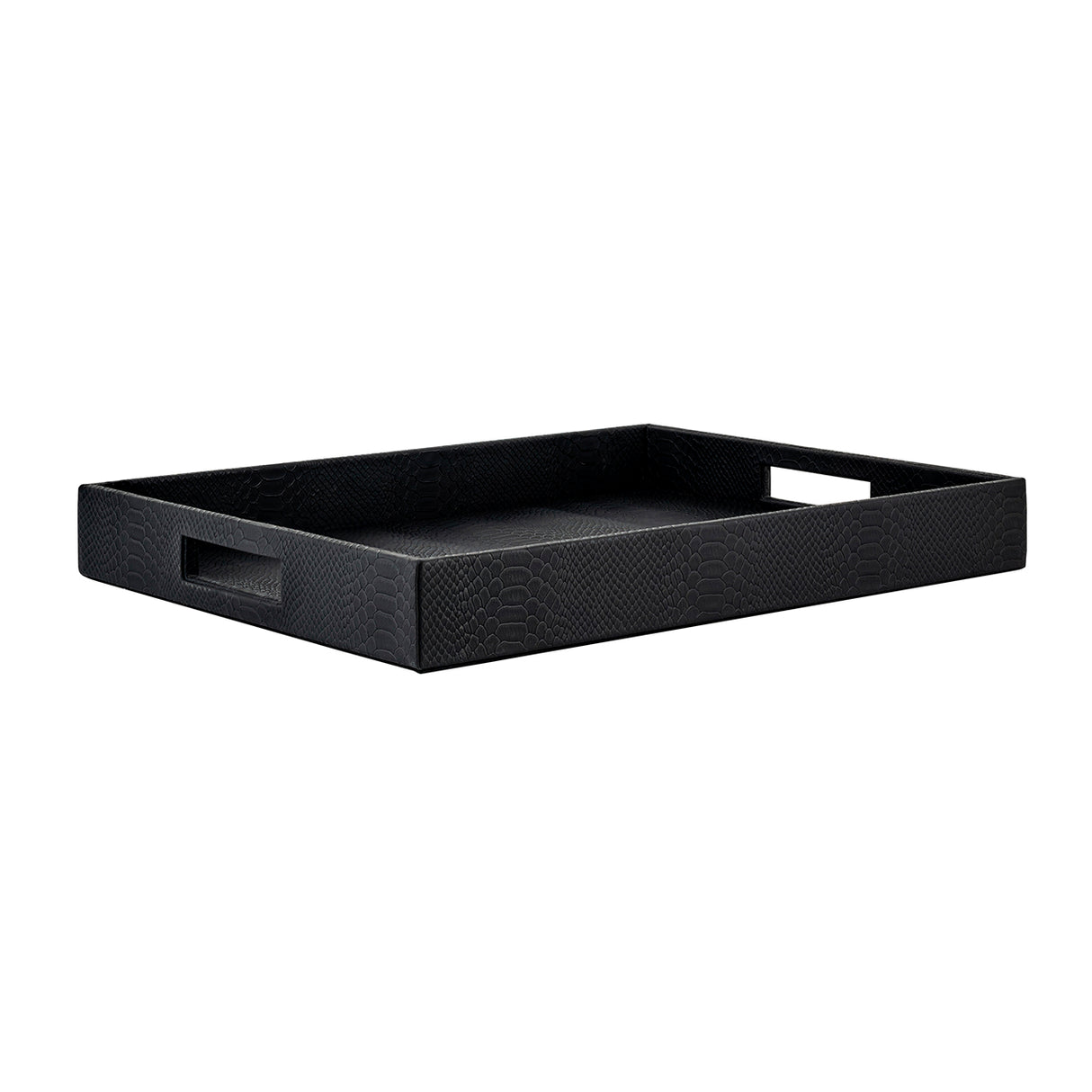 Dienblad Blane zwart croco set van 2 (Black) van Richmond Interiors – Luxe comfort op maat van PureWonen. Vraag naar de beste prijs.