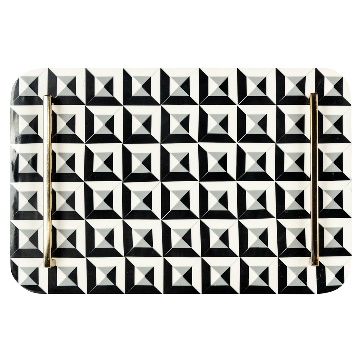 Dienblad Birte (Black/white) van Richmond Interiors – Luxe comfort op maat van PureWonen. Vraag naar de beste prijs.