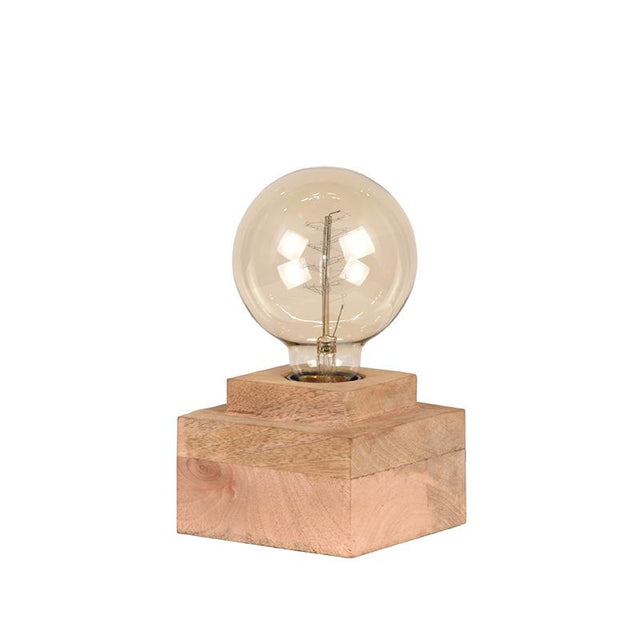 LABEL51 Tafellamp Block - Rough - Mangohout van LABEL51 – Luxe comfort op maat van PureWonen. Vraag naar de beste prijs.