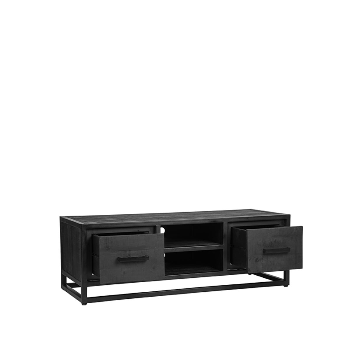 LABEL51 Tv-meubel Chili - Zwart - Mangohout - Tv-Meubel 120 cm van LABEL51 – Luxe comfort op maat van PureWonen. Vraag naar de beste prijs.