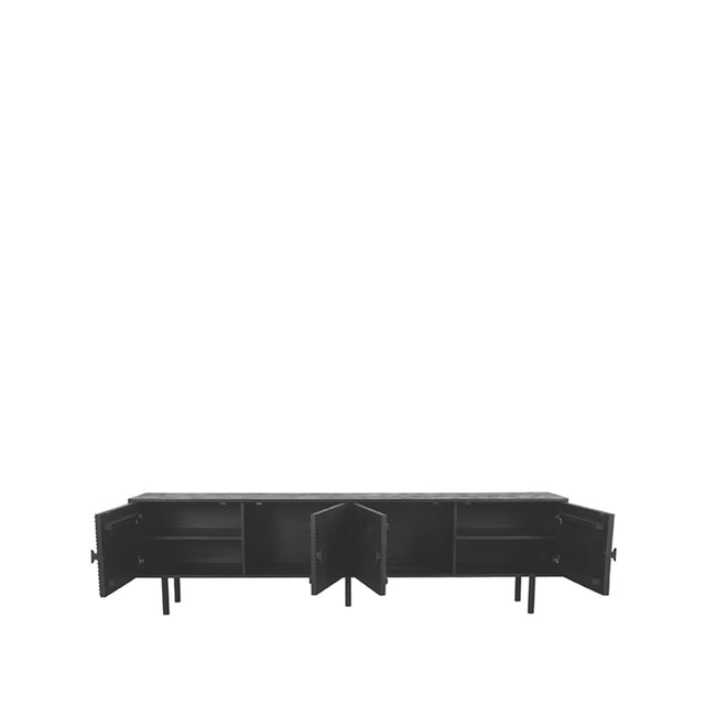 LABEL51 Tv-meubel Cotia - Zwart - Mangohout - Tv-Meubel van LABEL51 – Luxe comfort op maat van PureWonen. Vraag naar de beste prijs.