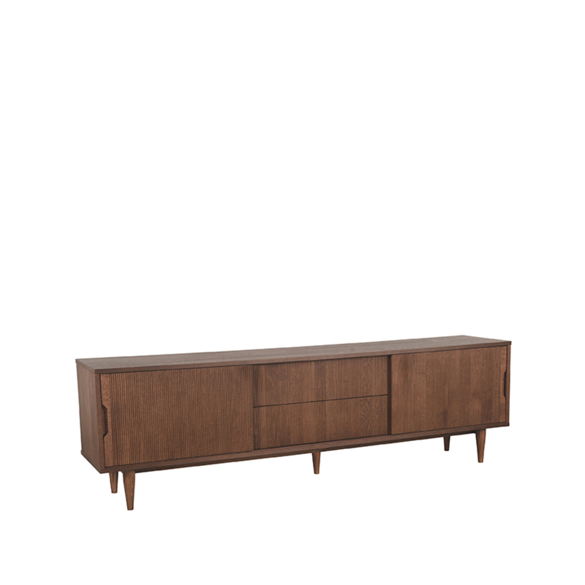 LABEL51 Tv-meubel Jule - Walnoot - Eiken - Tv-Meubel 200 cm van LABEL51 – Luxe comfort op maat van PureWonen. Vraag naar de beste prijs.