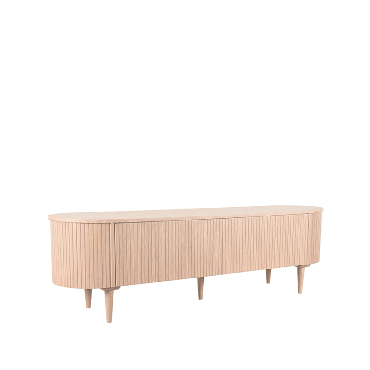 LABEL51 Tv-meubel Oliva - Naturel - Eiken - Tv-Meubel 180 cm van LABEL51 – Luxe comfort op maat van PureWonen. Vraag naar de beste prijs.