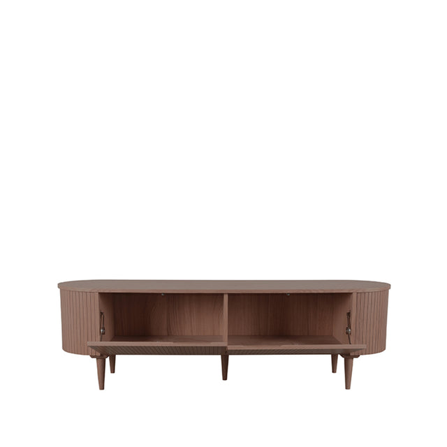 LABEL51 Tv-meubel Oliva - Walnoot - Eiken - Tv-Meubel 180 cm van LABEL51 – Luxe comfort op maat van PureWonen. Vraag naar de beste prijs.