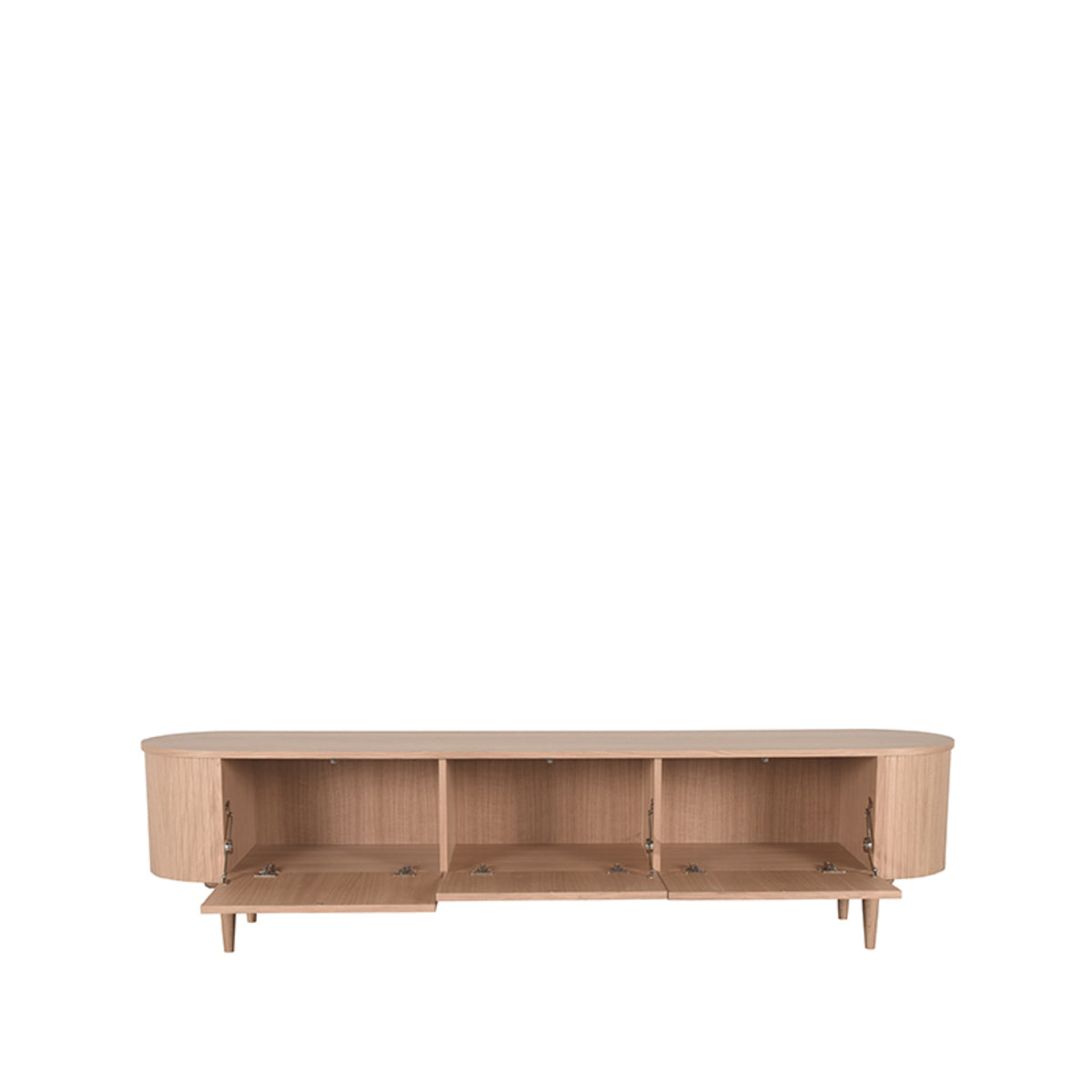 LABEL51 Tv-meubel Oliva - Naturel - Eiken - Tv-Meubel 220 cm van LABEL51 – Luxe comfort op maat van PureWonen. Vraag naar de beste prijs.