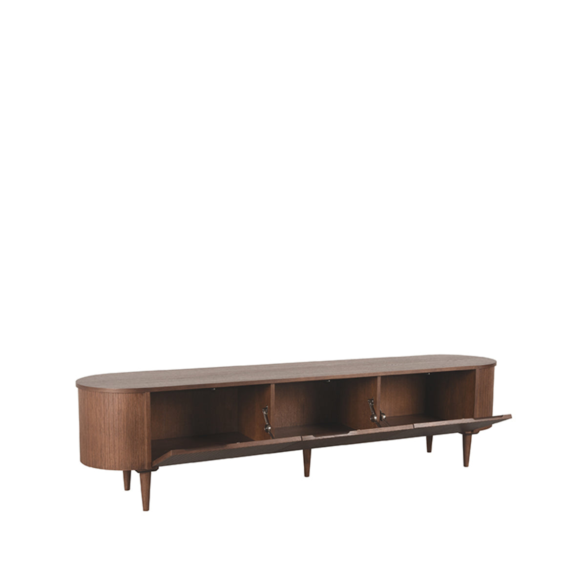 LABEL51 Tv-meubel Oliva - Walnoot - Eiken - Tv-Meubel 220 cm van LABEL51 – Luxe comfort op maat van PureWonen. Vraag naar de beste prijs.