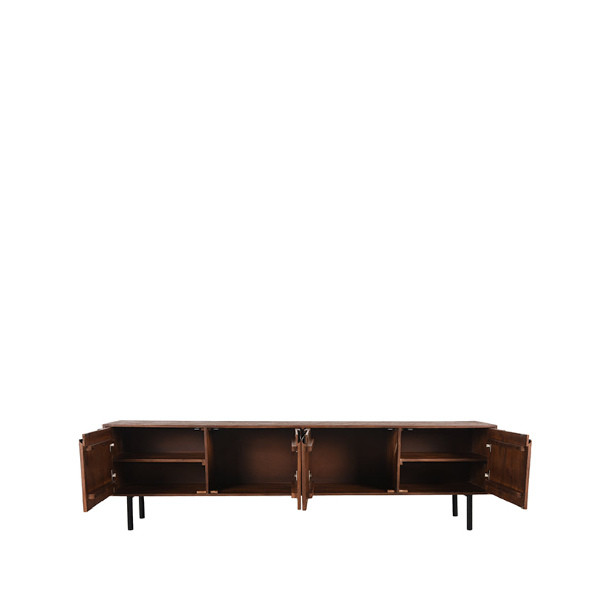 LABEL51 Tv-meubel Rio - Espresso - Mangohout - Tv-Meubel 220 cm van LABEL51 – Luxe comfort op maat van PureWonen. Vraag naar de beste prijs.