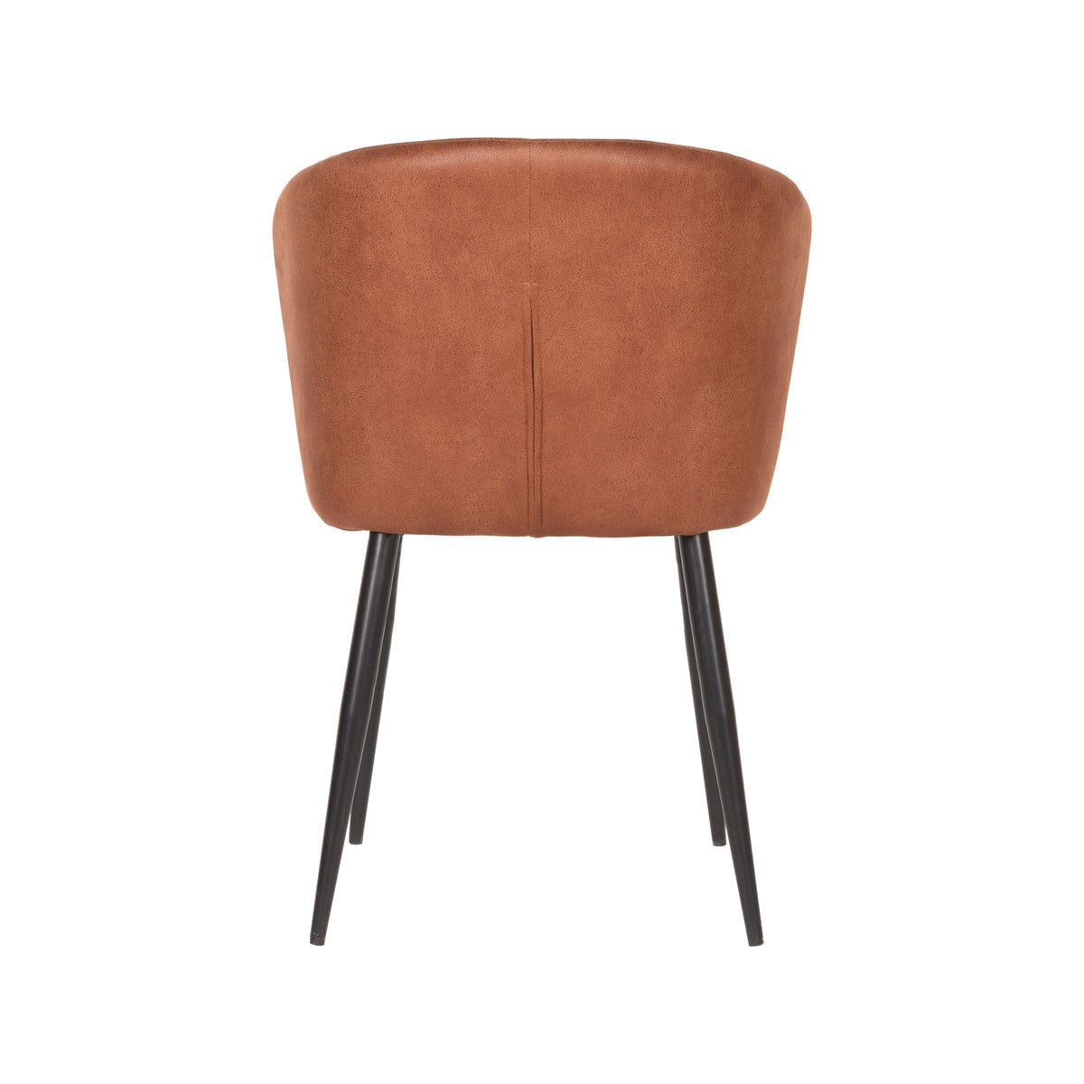 LABEL51 Eetkamerstoel Wave - Cognac - Microfiber van LABEL51 – Luxe comfort op maat van PureWonen. Vraag naar de beste prijs.