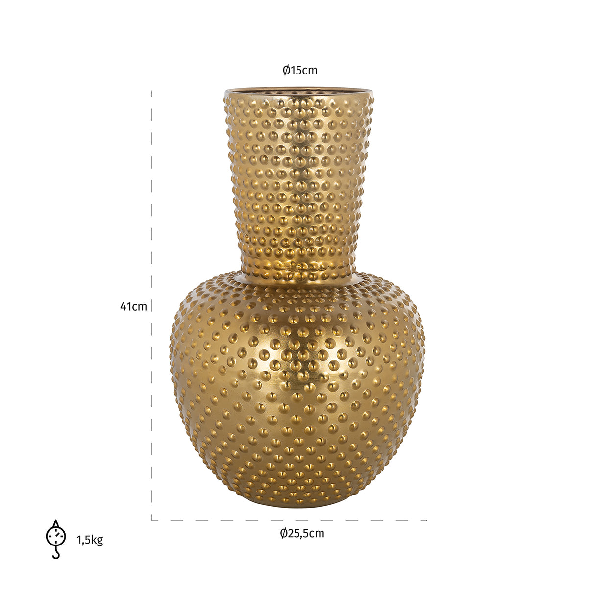 Vaas Nola (Gold) van Richmond Interiors – Luxe comfort op maat van PureWonen. Vraag naar de beste prijs.