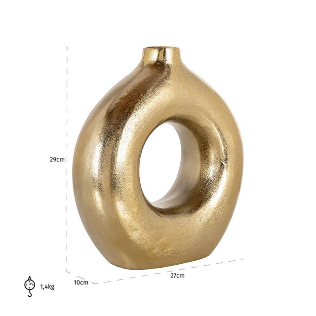 Vaas Felicia goud (Gold) van Richmond Interiors – Luxe comfort op maat van PureWonen. Vraag naar de beste prijs.