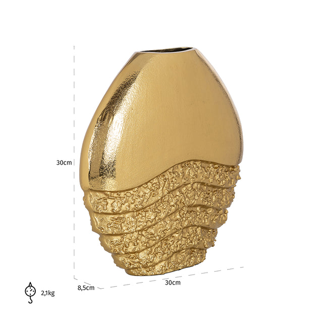 Vaas Roxy klein (Gold) van Richmond Interiors – Luxe comfort op maat van PureWonen. Vraag naar de beste prijs.