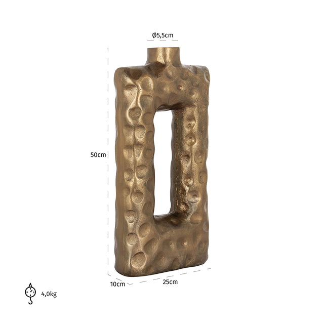 Vaas Samuel (Brushed Gold) van Richmond Interiors – Luxe comfort op maat van PureWonen. Vraag naar de beste prijs.