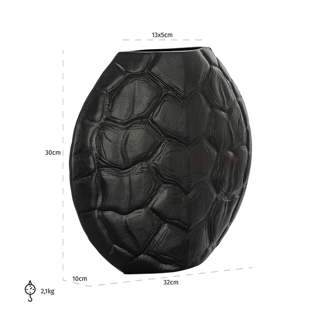 Vaas Ines (Black) van Richmond Interiors – Luxe comfort op maat van PureWonen. Vraag naar de beste prijs.