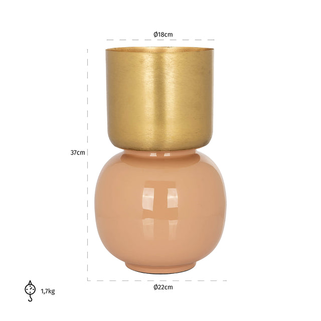 Vaas Calla (Brushed Gold) van Richmond Interiors – Luxe comfort op maat van PureWonen. Vraag naar de beste prijs.