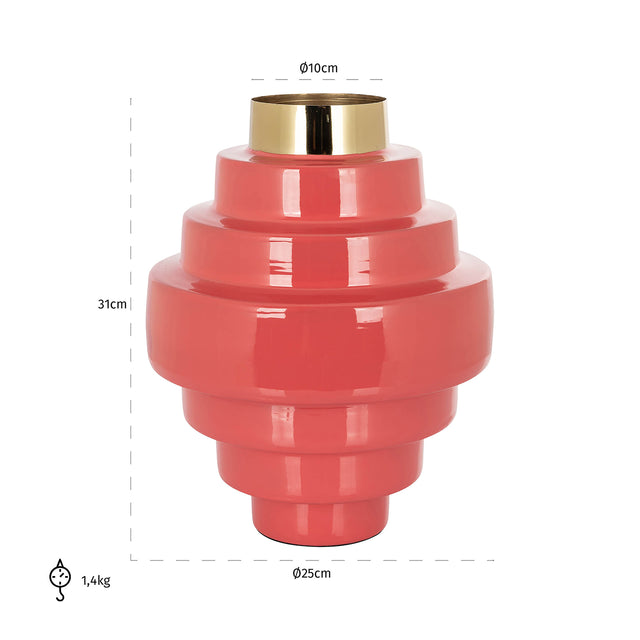 Vaas Akelei roze (Pink) van Richmond Interiors – Luxe comfort op maat van PureWonen. Vraag naar de beste prijs.