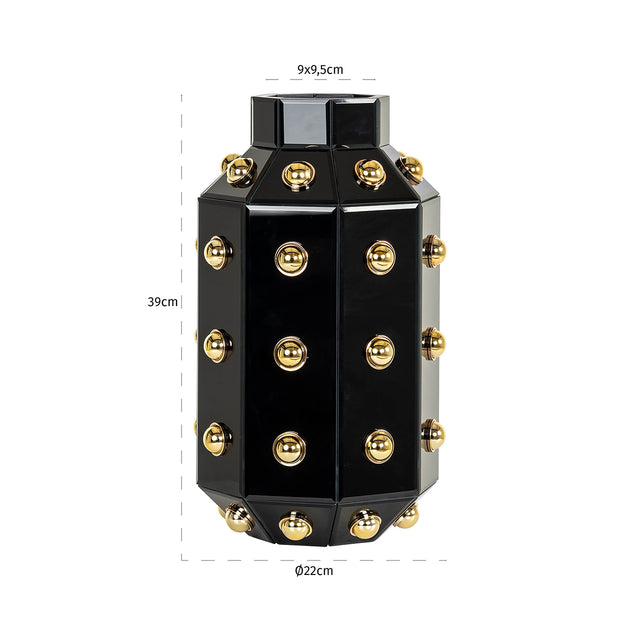 Vaas Justa (Black) van Richmond Interiors – Luxe comfort op maat van PureWonen. Vraag naar de beste prijs.